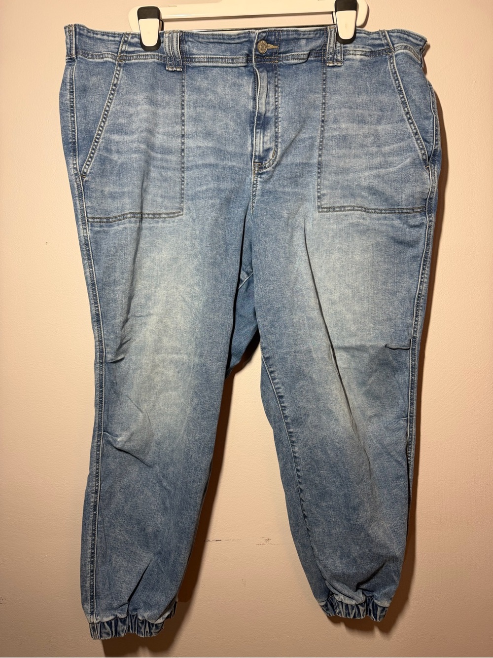 torrid Light Blue Ankle Denim Jogger Jeans 24R
